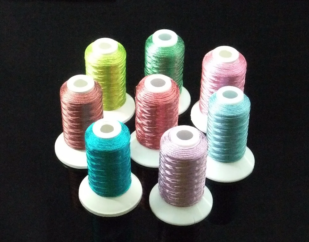 Металлическая Вышивальная нить Simthread высокого качества ярких цветов для
