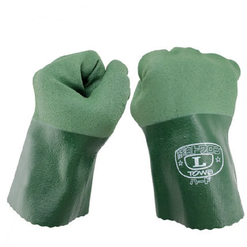 Маслостойкие нитриловые резиновые защитные перчатки с погружным покрытием