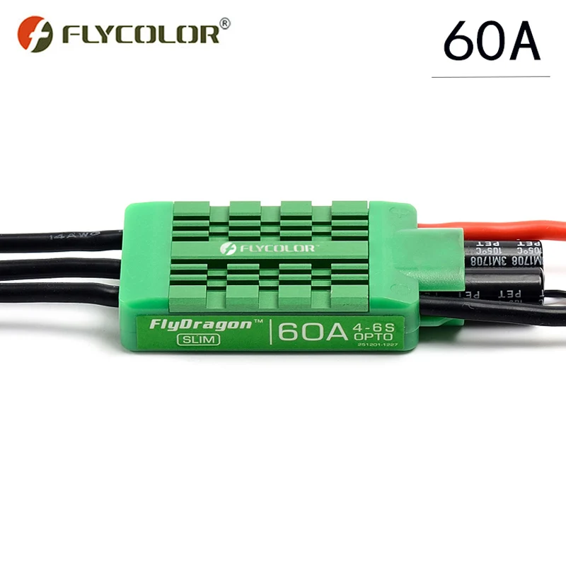 Оригинальный Flycolor FlyDragon Slim 60A 2 6s ESC контроль скорости водонепроницаемый для