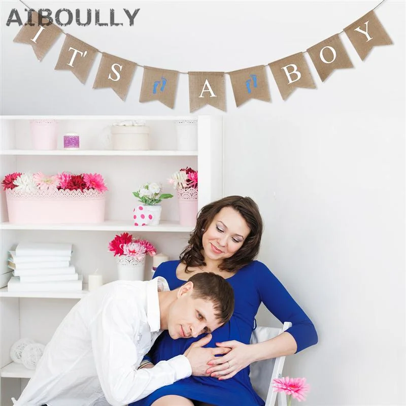 Это баннеры для мальчиков и девочек из натурального мешковины гессиана детей