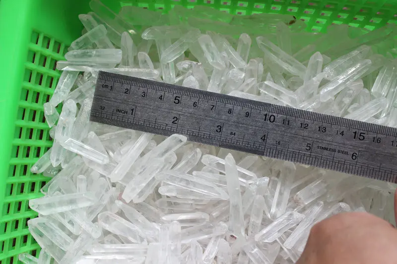 1 кг красивые прозрачные кварцевые хрустальные точки полированные из