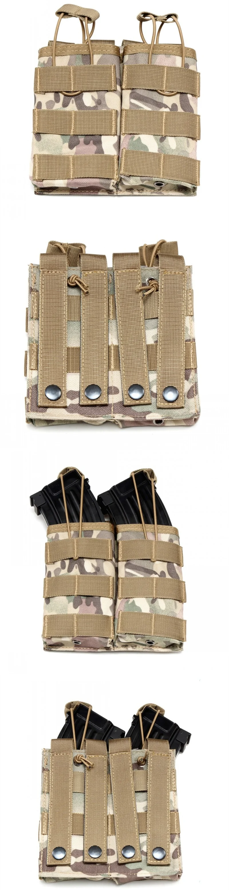 CQC Molle система 1000D нейлон двойной открытый Топ M4 подсумок для подсумок страйкбол тактический АК AR M4 AR15 винтовка пистолет маг мешок