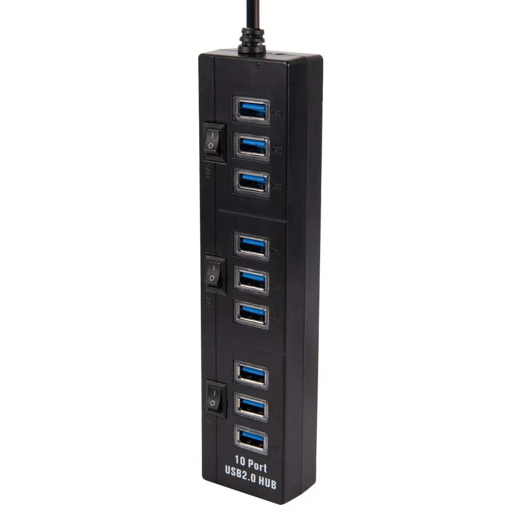 Концентратор USB 2 0 с питанием от концентратор Data10 порт s умный зарядный 3 отдельный