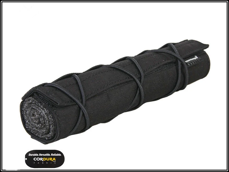 Тактический 22 см подавитель Mirage чехол EmersonGear Quick Release Airsoft аксессуар регулируемая крышка с ударным ремешком MC черный CB
