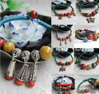 miara l new flower glaze whole series fine knit antique bracelet national style ceramic bracelet