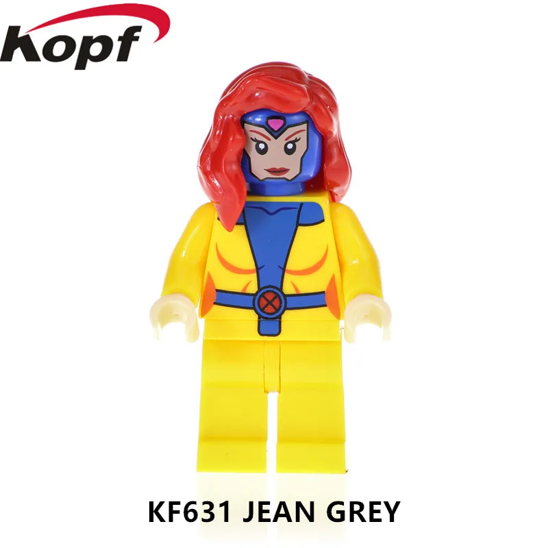 KF631 Одиночная распродажа, Супер герои, экшен, серия X-Man, кирпичи, джинсовые серые фигурки, здание, блокирует обучение, игрушки для детей, лучший подарок
