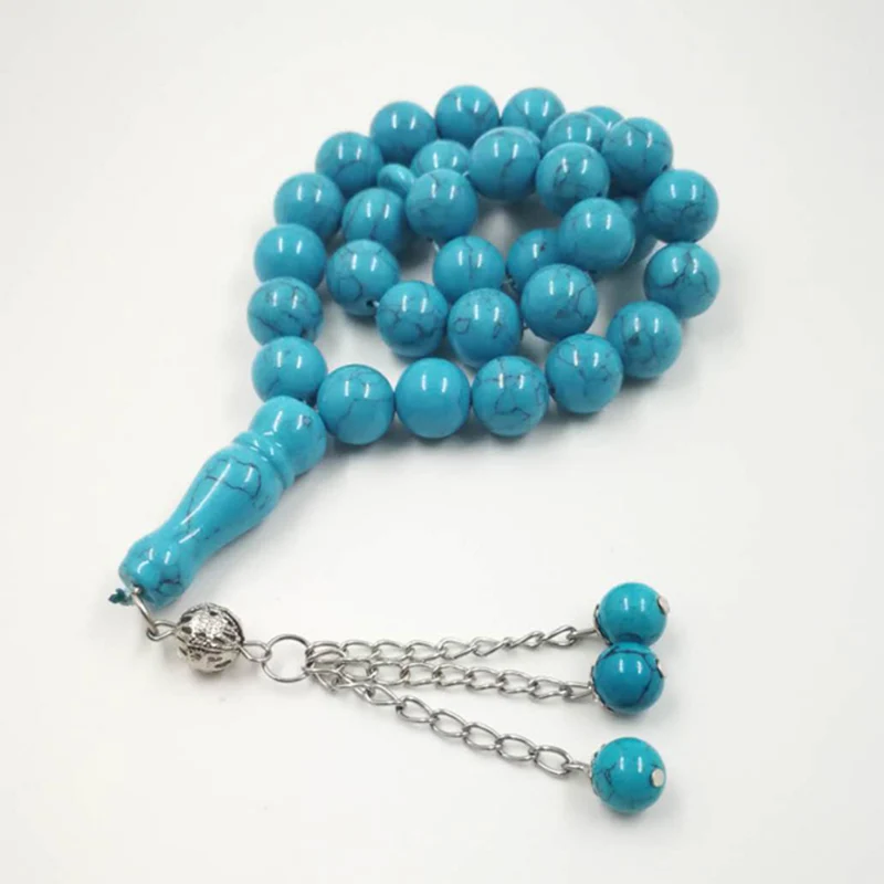 Мужские бирюзовые бусины Misbaha Tasbih молитвенные из 33 камней четки | Украшения и
