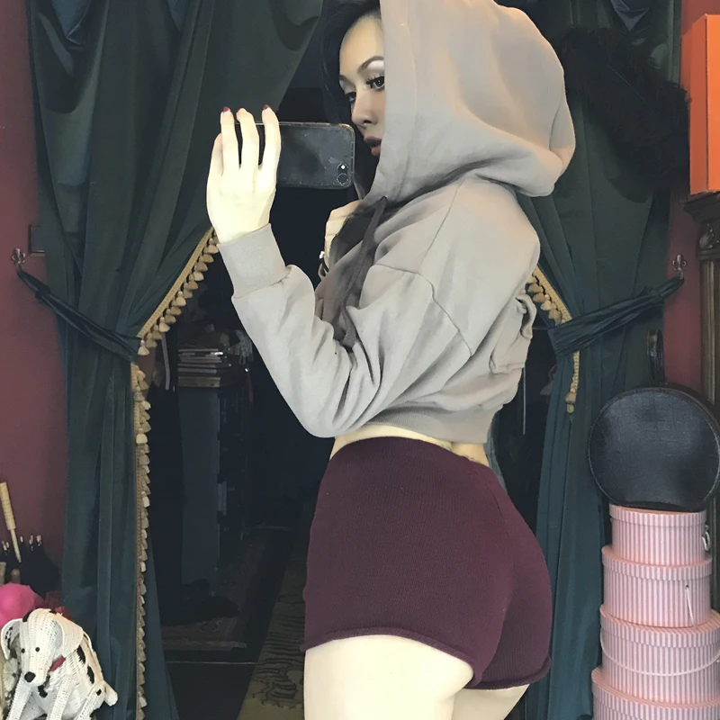 Вязаные Шорты Essential Type удобные эластичные облегающие шорты очень