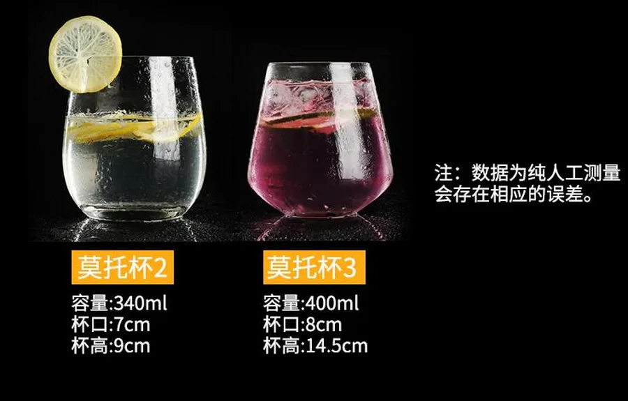 Креативный коктейльный стакан Mojito для смузи сока набор напитков круглая