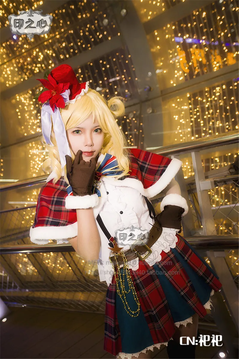 

Japan Hot Anime Aqours Lovelive Sunshine! Ohara Mari Dress Christmas Party Cosplay Costume Women New Cosplay Clothes