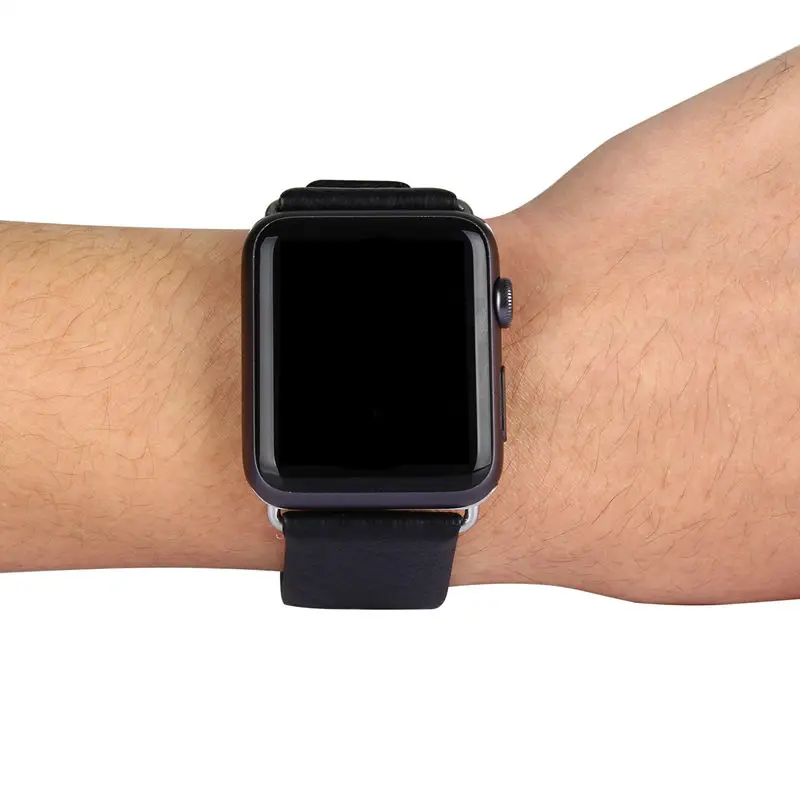 URVOI кожаный ремешок для apple watch серии 4 3 2 1 Спорт/стандартные натуральная кожа
