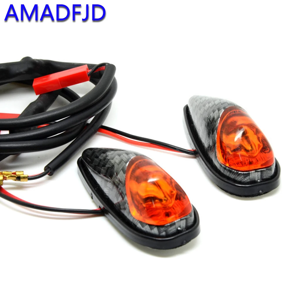 AMADFJD Universal Motorbike Indicator Lamp Turn Signal Motorcycle Led Stop Flasher Blinker Drl |