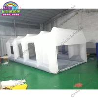 oxford fabric mobile car wash tent 7x4x2 5m inflatable car repair spray tent for paint used