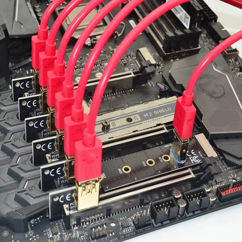 Карта расширения NGFF M.2 на PCI E X16 10 шт. карта Pcie для майнинга 2242/2230/2260/2280 мм M2 NGFF|ngff