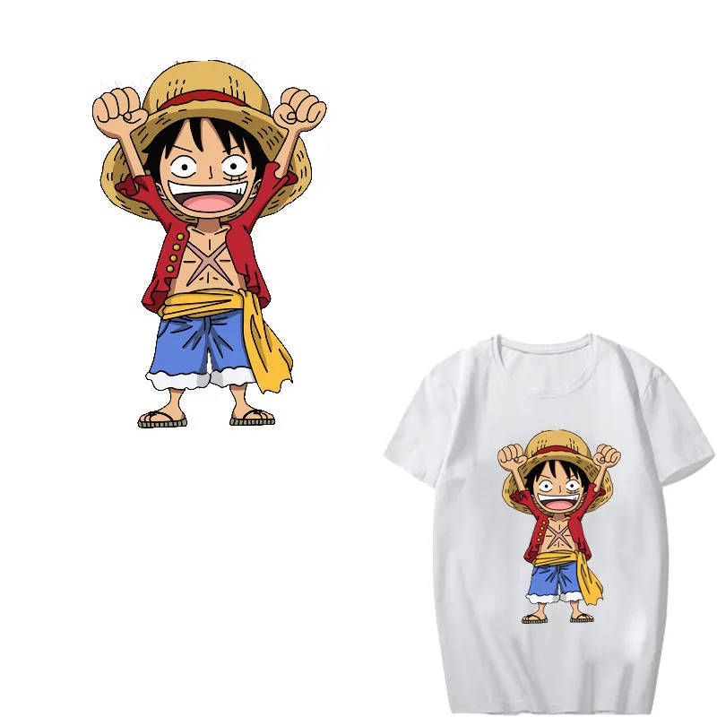 Аниме ONE PIECE Patch Iron-On Transfers патчи для детской одежды DIY нашивки на футболки