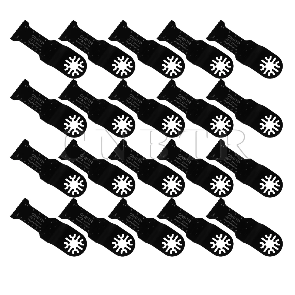 CNBTR 20 шт. 32x50 мм черные Осциллирующие острые зубья универсальные лезвия пилы|saw blade