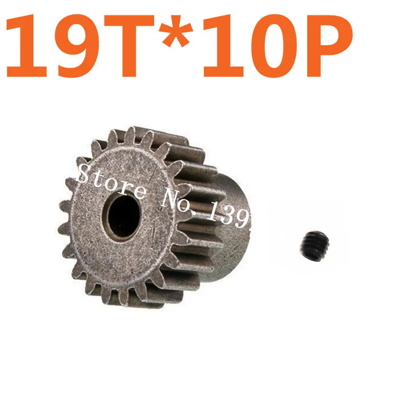 

10Pcs/Lot Motor Gear 19T Tooth Metal Parts Pinion Gears Fit 64T 11184 For TRAXXAS HPI HSP 1/10 Scale Models 4WD RC Car Al
