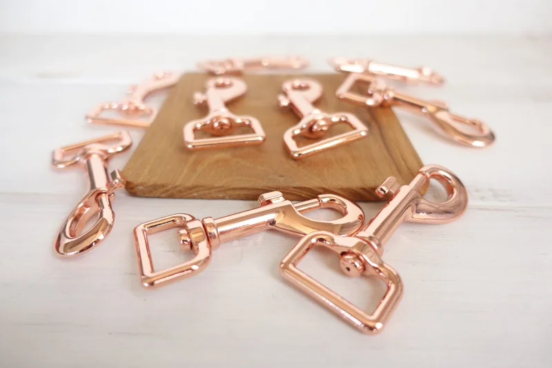 DIY поводок для собак экологическая Роза Золотой 25 мм металлическая застежка для собак металлический крючок фурнитура Омар Пряжка Швейные PK-010