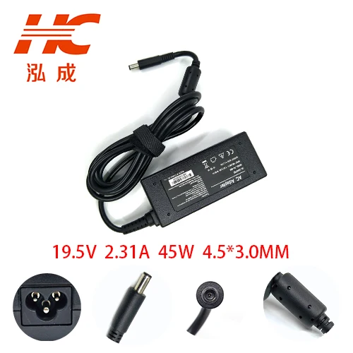 PA 45W 19 5 V 2.31A DC: 4 5*3 0mm зарядное устройство для ноутбука DELL XPS 12 13 13R с европейской