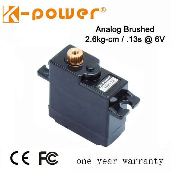 

K-power M0170 4.8-6V 21G/2.2KG Torque Metal Gear RC Servo 1/18 Scale Crawler Car