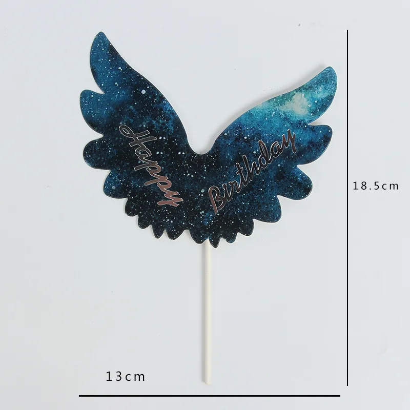 Украшение для торта на день рождения 1 шт. Крыло ангела топпер детского праздника