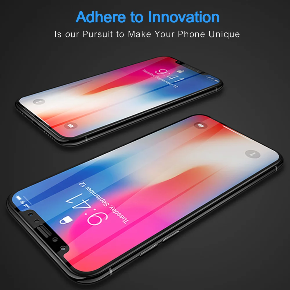 SMORSS 2 шт. Защитная пленка для iphone X 3D поверхность обновленная версия Полный экран