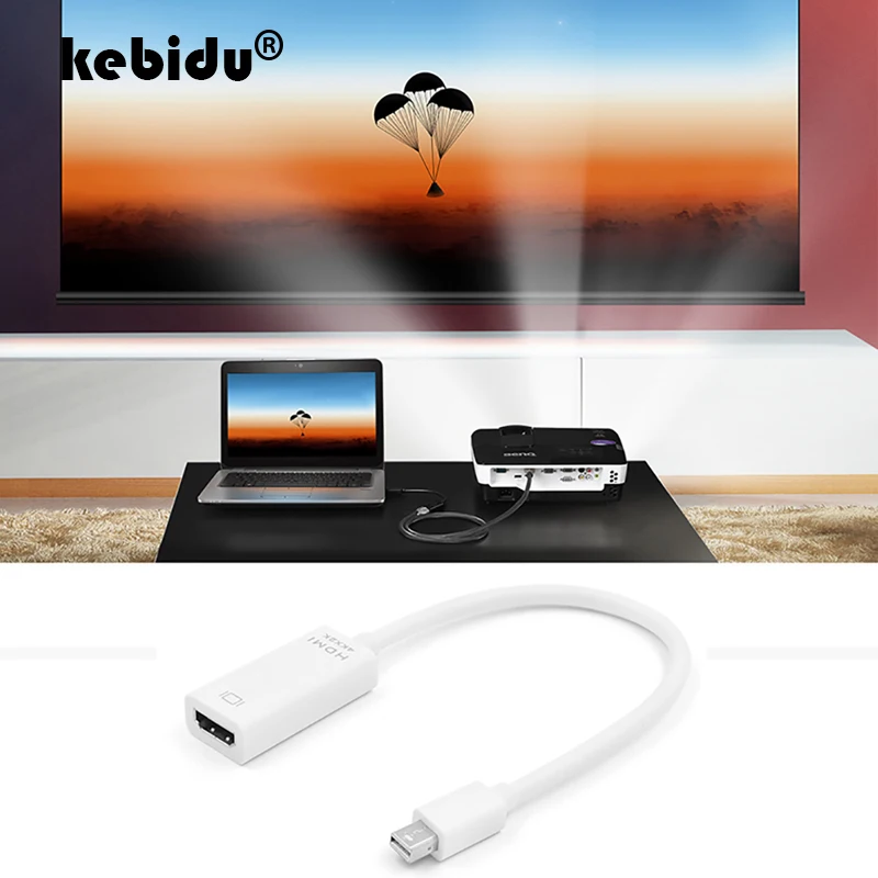 Переходник с Mini DP на HDMI совместимый кабель 4K для Mac Macbook Notebook Display Port адаптер|Кабели