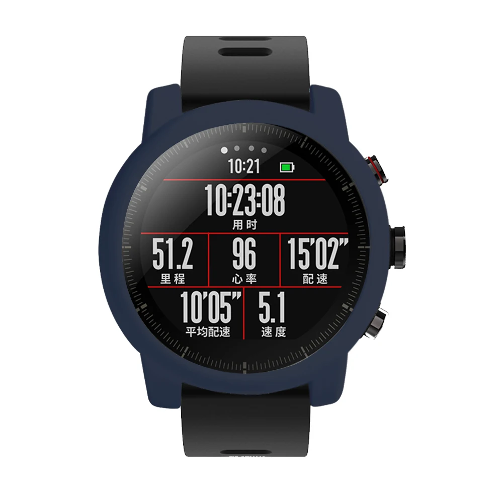 Защитный чехол для Xiaomi Huami Amazfit 2/2 S Stratos Full Frame мягкий силиконовый защитный чехол для новых часов 2 stratos