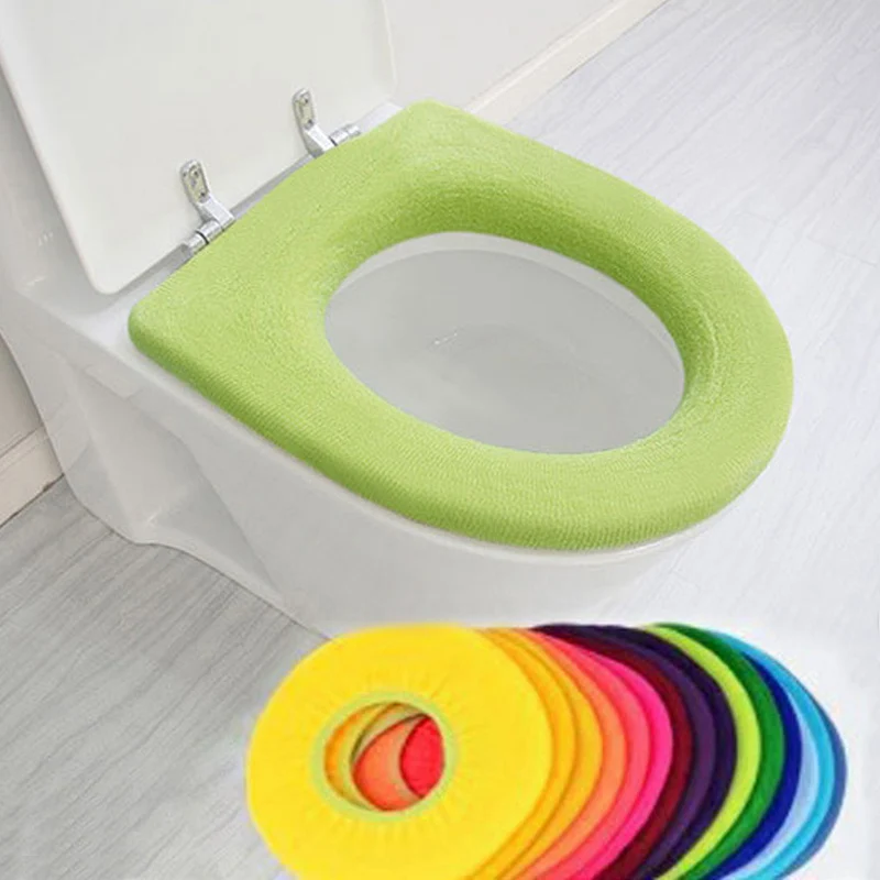 Теплая крышка для унитаза чехол сиденья продукт ванной комнаты подставка