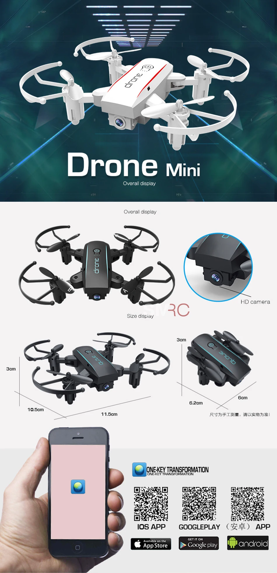 SMRC мини-Квадрокоптер карманные Дроны с камерой HD маленькая Wi-Fi шахты RC самолет Квадрокоптер гонки RC вертолет eachice S9 Дрон с камерой 4 K