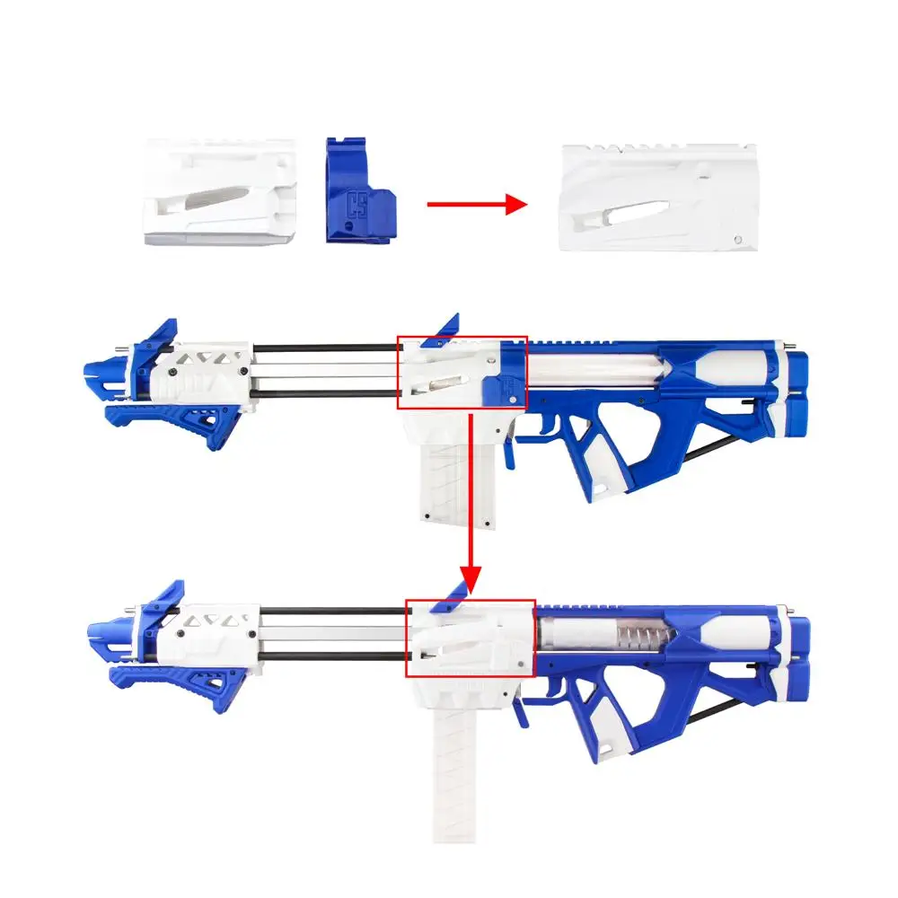 Рабочий мод F10555 Caliburn Blaster цвет синий белый|Игрушечное оружие| |