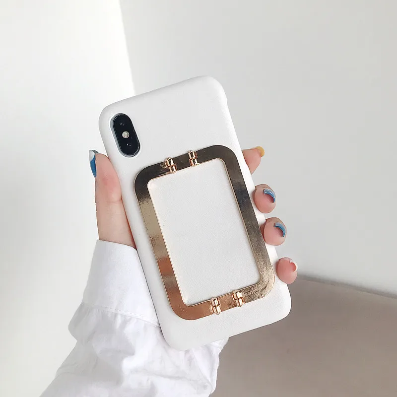 IMIDO однотонный квадратный чехол-подставка для телефона Iphone X XS XR Max 6 6S 7 8 Plus чехол