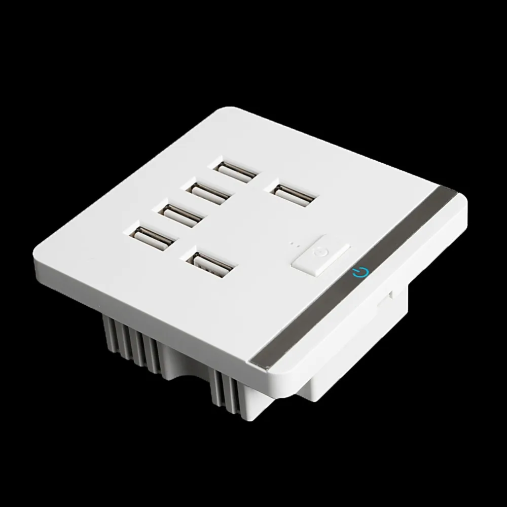 Розетка сетевая с 6 USB-портами 3 4 А | Обустройство дома