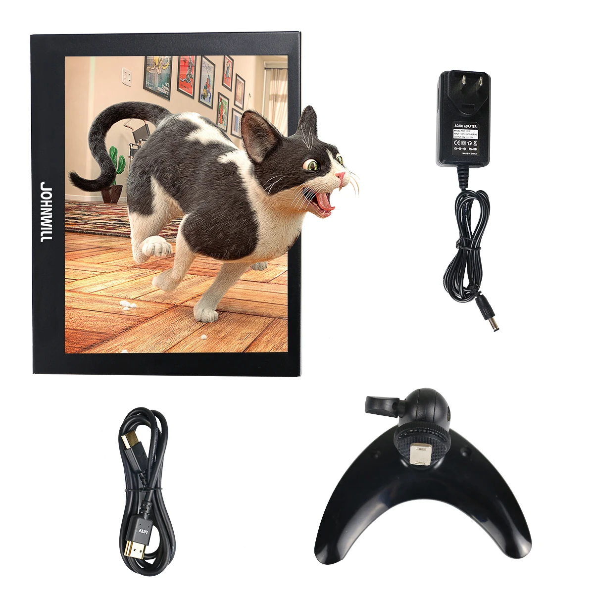 Портативный мини монитор для камер 9 7 8 дюймов HD lcd 1024*768 VGA HDMI witn черный