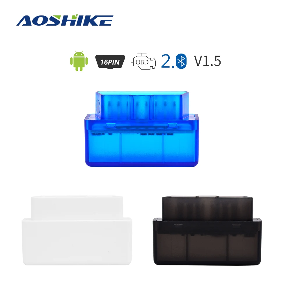 AOSHIKE Super Mini ELM 327 Bluetooth V1.5/V2.1 OBD2 OBD Автомобильный диагностический инструмент сканер