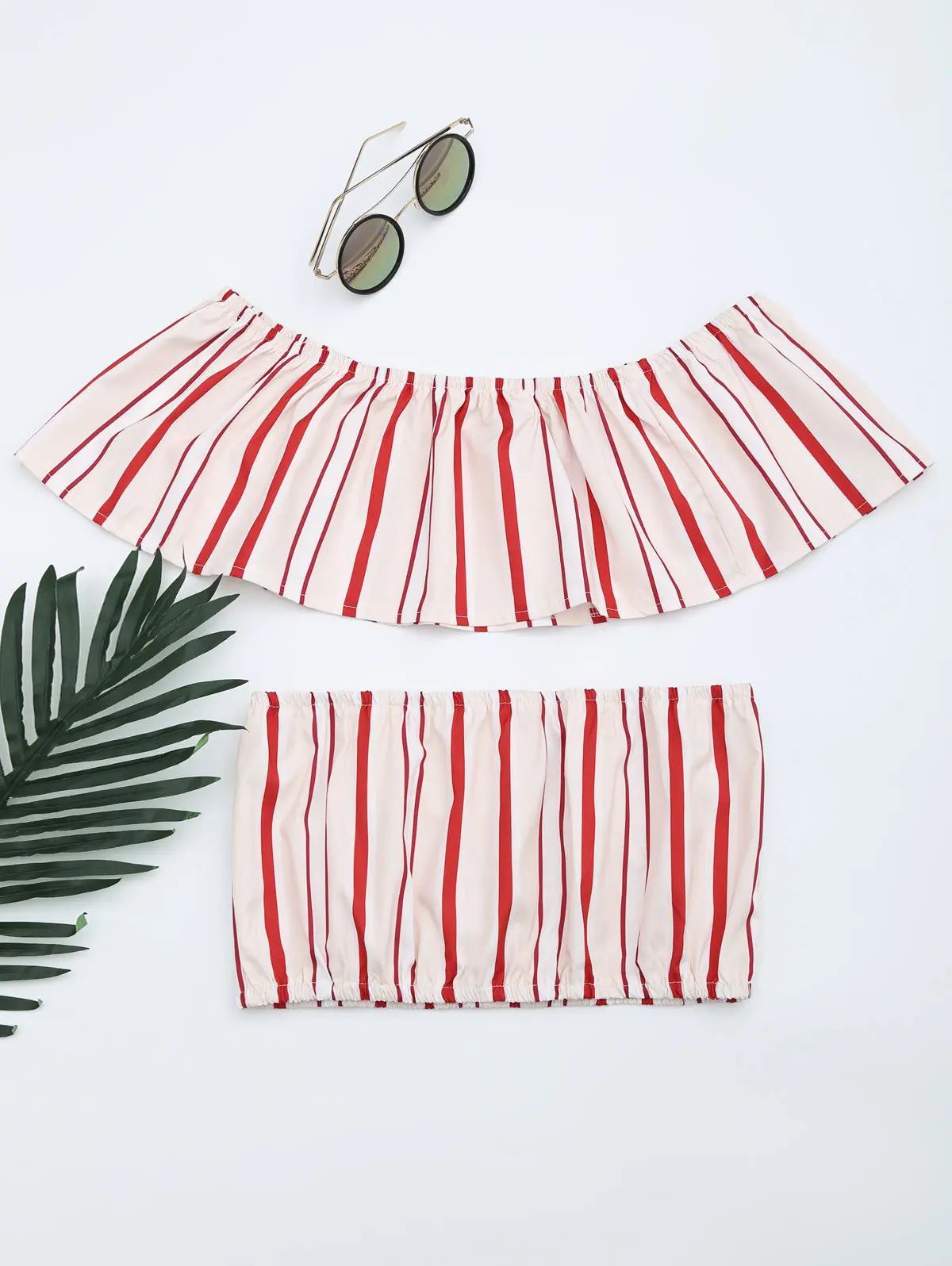 ZAFUL Новый женский пляжный костюм из двух частей с раздельным разрезом без