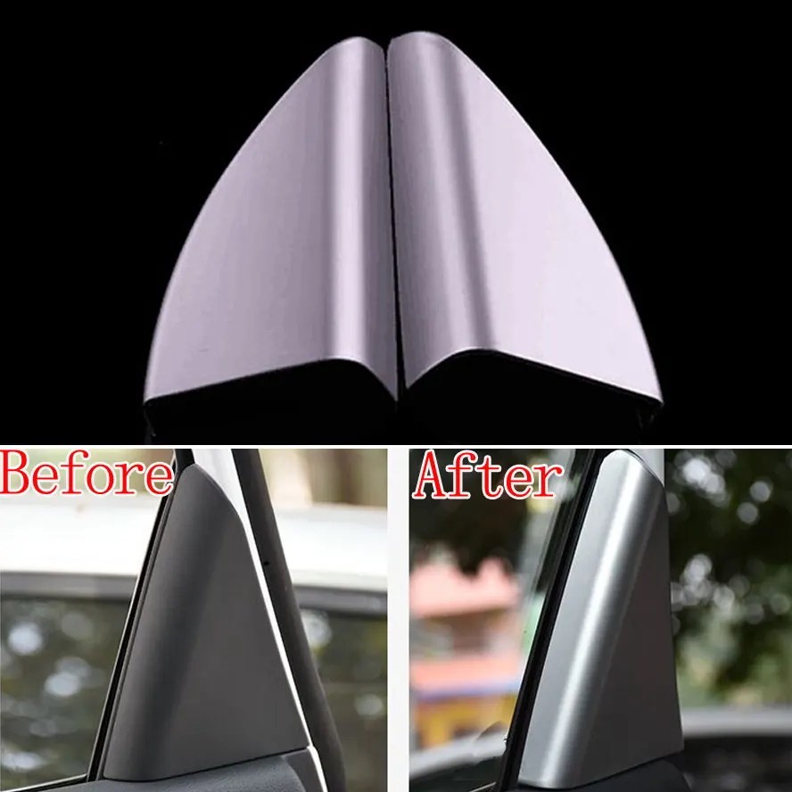2 шт./пара Автомобильный интерьер ABS передний треугольный столб покрытие для окна