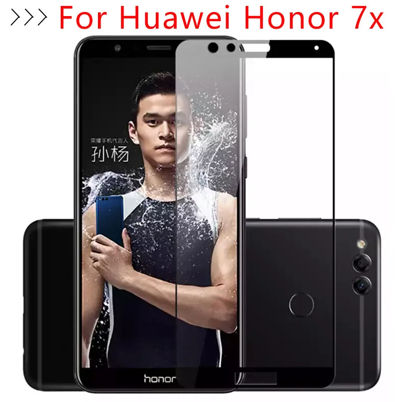3d Защитное стекло для Huawei Honor 7x закаленное защита экрана на телефоне Honor7x 7 X X7 Hono