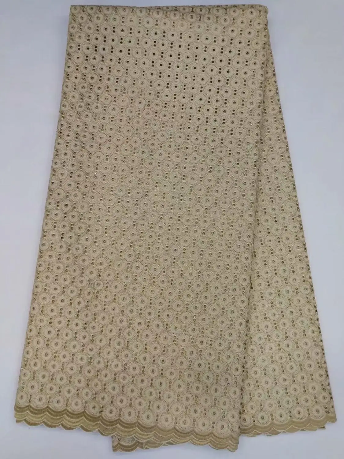 Нигерийская Высококачественная пряжа швейцарское кружево 100% хлопчатобумажная