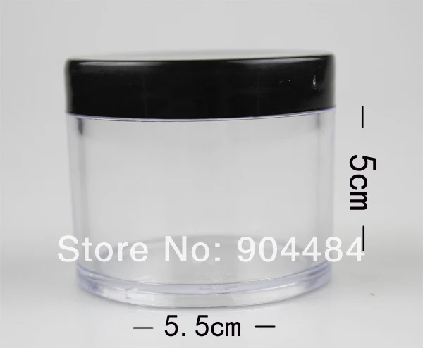 60Gram Empty Nail Jar Case Clear Color Plastic Box Refillable Bottles nail art storage Wholesale 655 | Красота и здоровье
