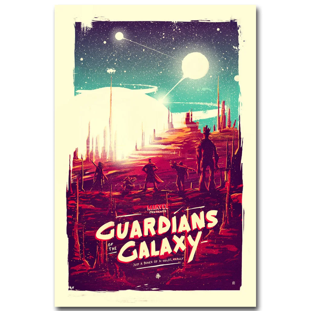 STAR LORD-Guardian of The Galaxy Art шелковая ткань постер печать 13x20 24x36 дюймов фильм о супергероях картина для комнаты настенный Декор 22