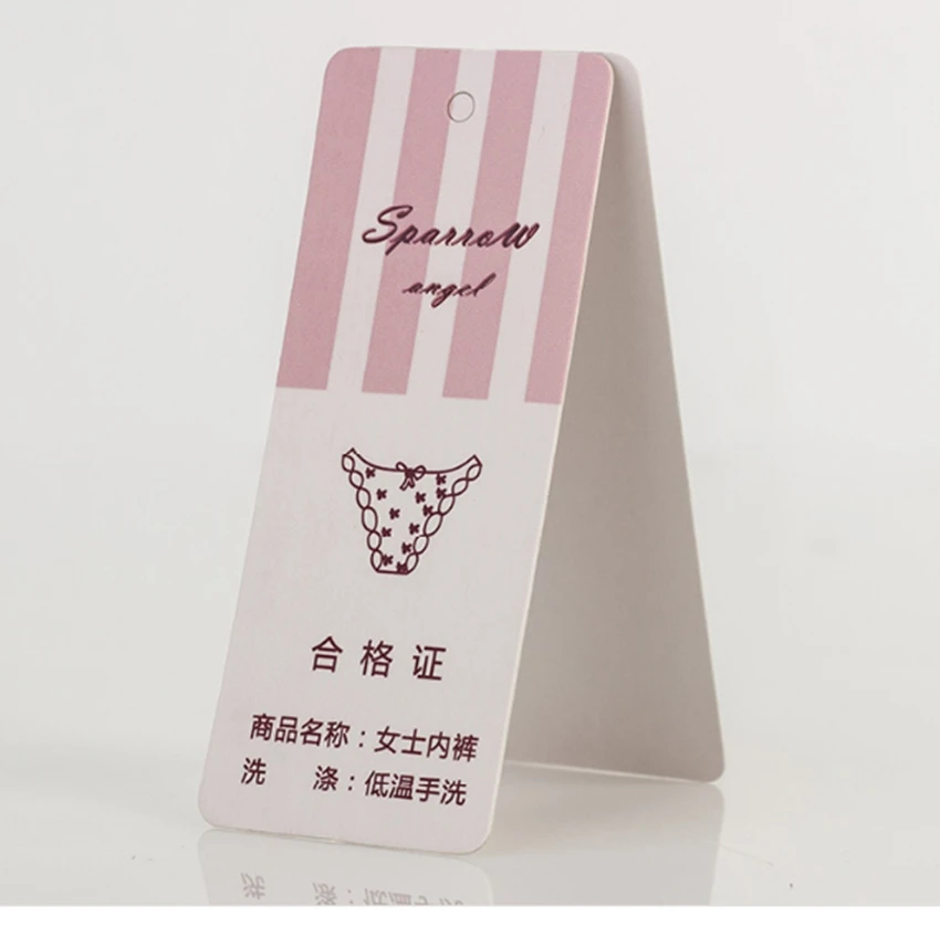 free shipping 500pcs/lot 400g clothing price tag personalized printing paper logo label tags swing hangtags | Дом и сад