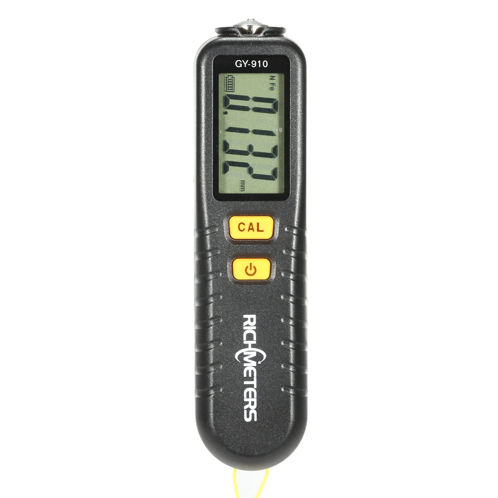 Цифровой измеритель толщины лакокрасочного покрытия RICHMETERS GY910 ручной щуп тестер