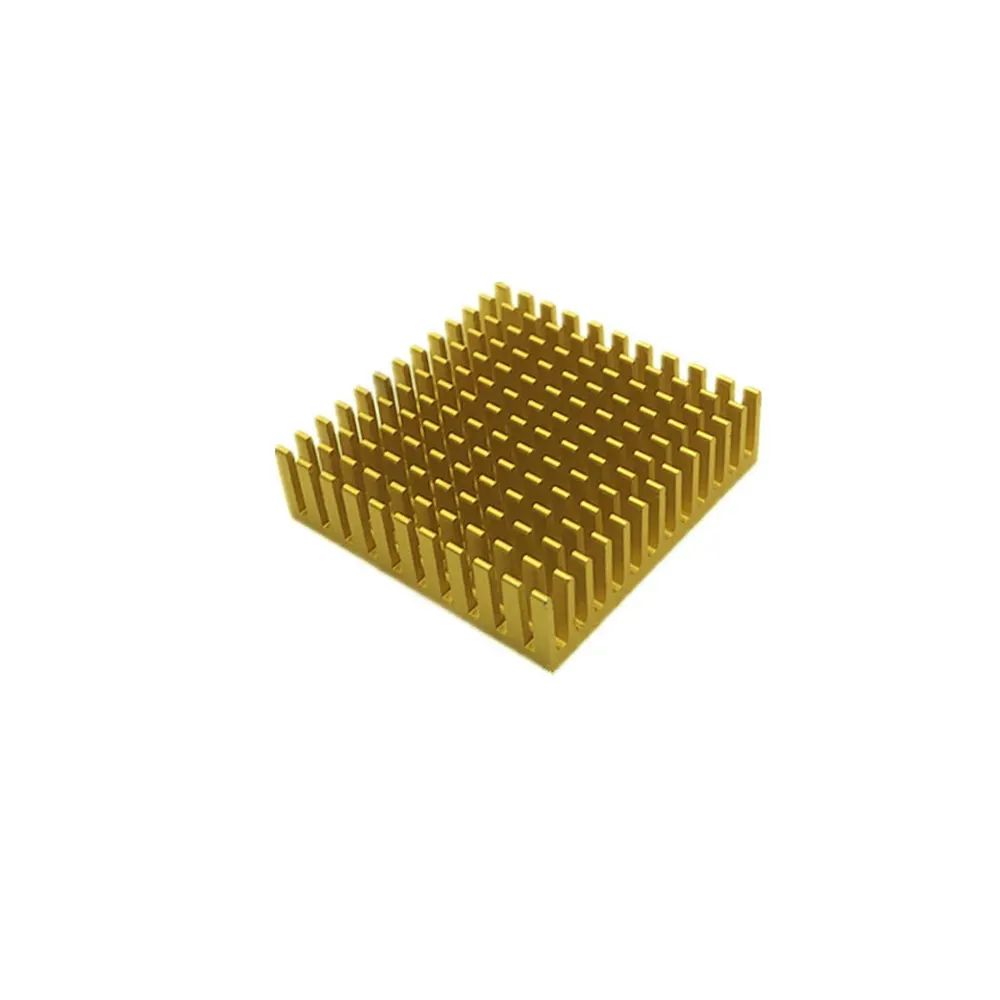 Цвет: желтый 40x40x11 мм теплоотвод с 3 м палкой для NEMA 17 шаговый двигатель 4011 мм красный черный золото, серебро, алюминий теплоотвод - Цвет: Цвет: желтый