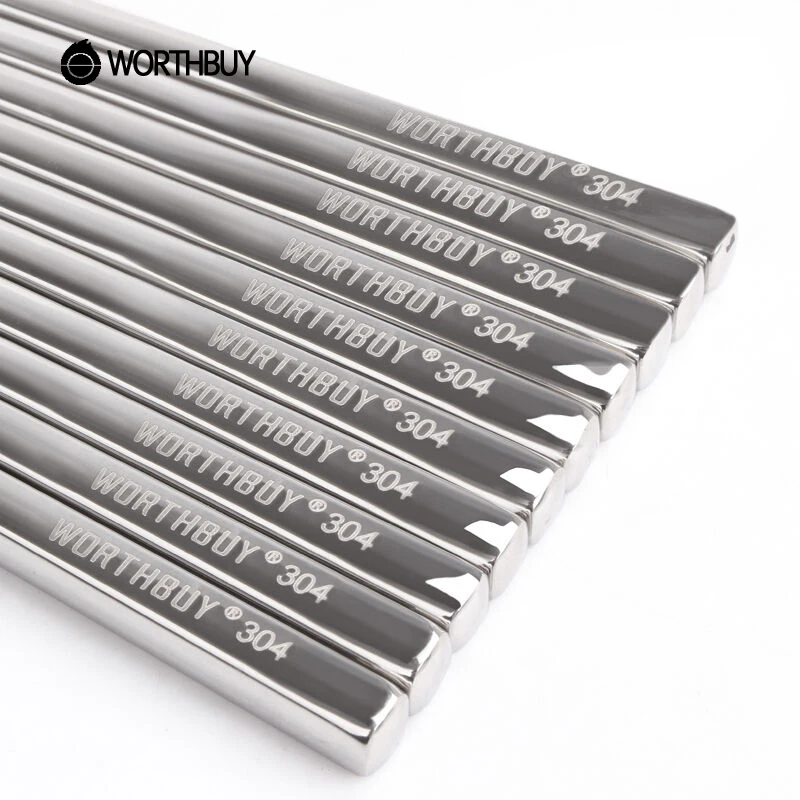 Worthbuy 10 пар 304 Нержавеющая сталь Китайский Щупы для мангала Щепка площади