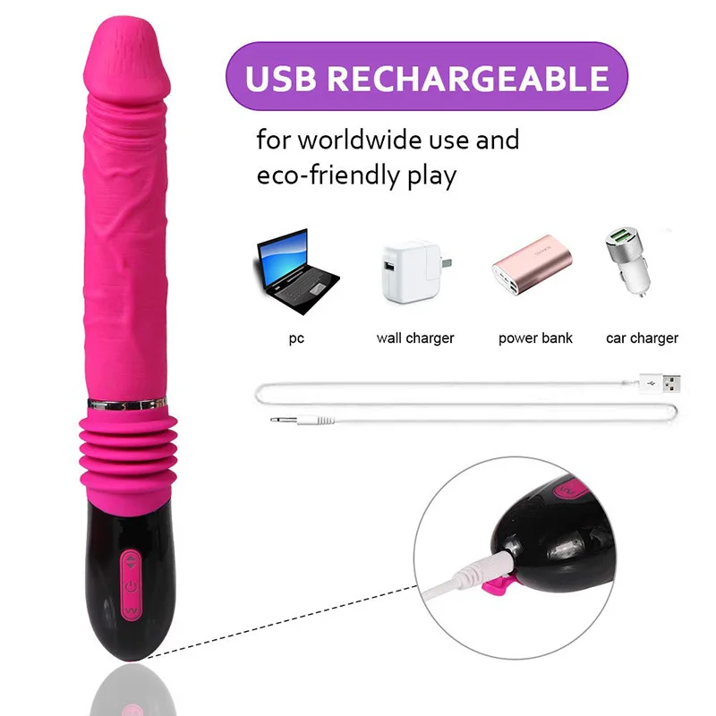 Телескопический вибратор CRDC для женщин Стимулятор клитора мастурбации 7