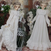 accept custom new retro classics white nightwear long skirt 13 14 bjd sd sd13 sd16 sdgr girl msd ip doll clothes
