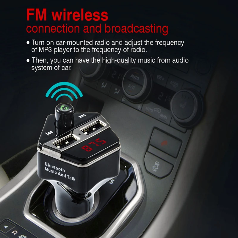 Передатчик автомобильный комплект беспроводной Bluetooth Автомобильный fm