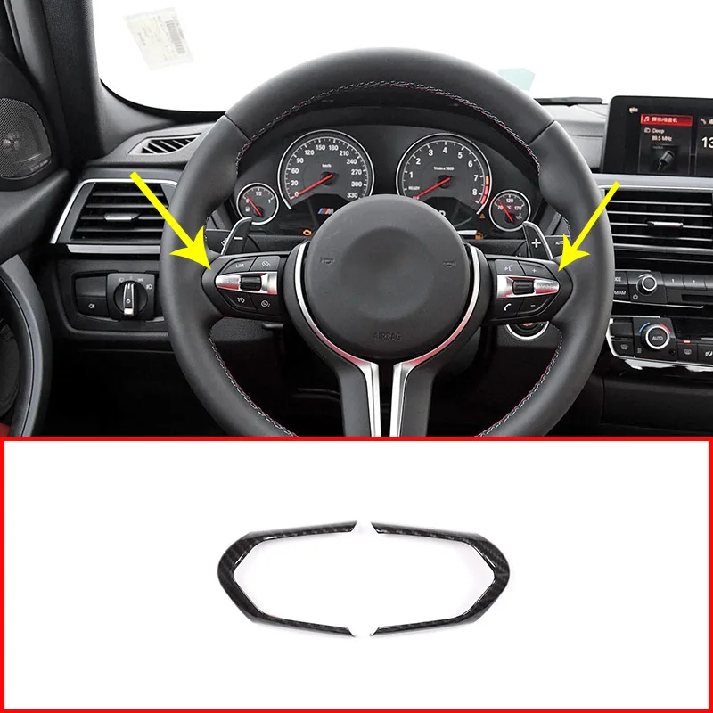 2 шт. декоративная рамка на руль из АБС пластика для BMW F20 F22 F30 F32 F33 F36 F06 F12 F13 X5 F15 X6