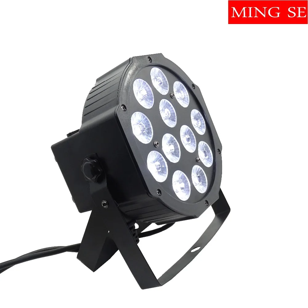 12 шт./лот Led Par 12x12 Вт RGBWA UV 6в1 плоский светодиодный светильник Can 64 настенная шайба